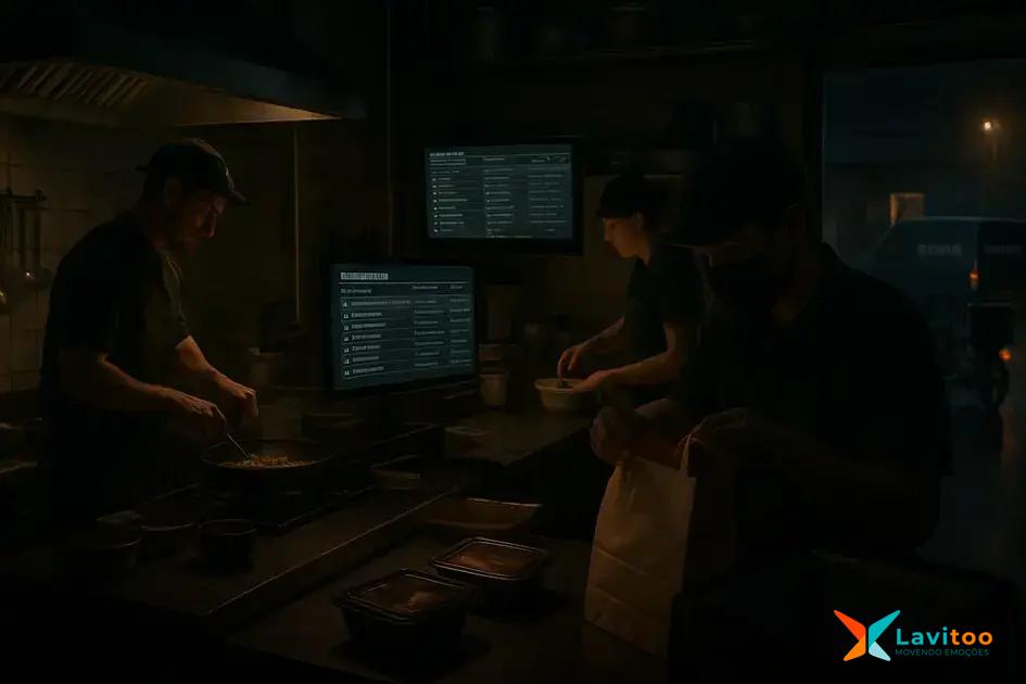 Como funciona o sistema de entrega para dark kitchens