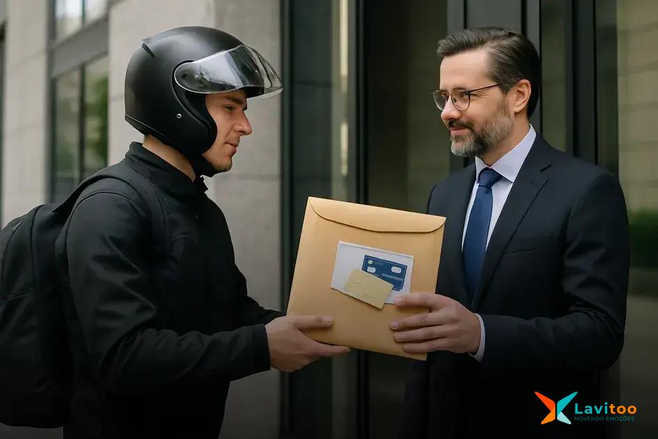 Logística expressa para entregas de documentos e cartões