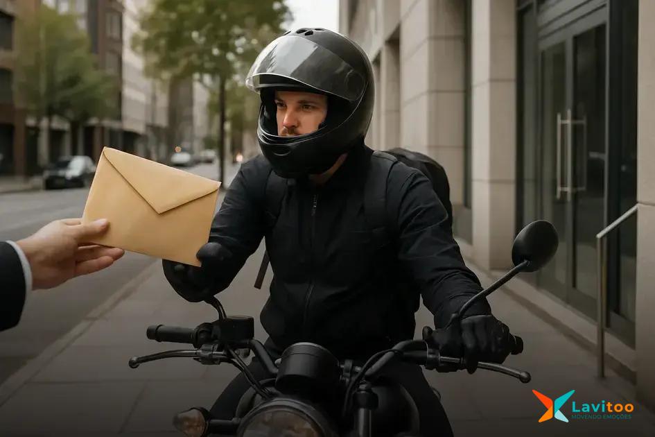 Uso de motoboys para entrega de documentos importantes