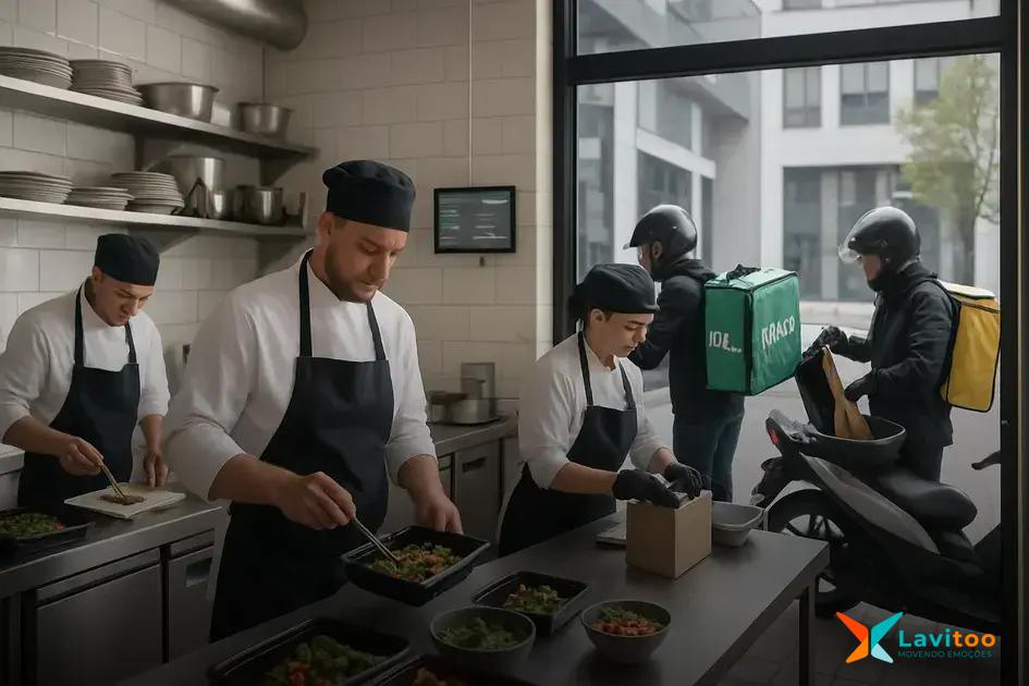 Soluções de entrega para dark kitchens